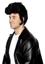 Rockstar Perücke, schwarz