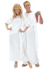 Römer Toga Grieche Unisex Kostüm weiss-g