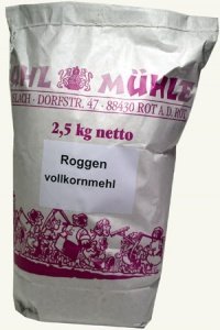 Roggenvollkornmehl 2,5 Kg