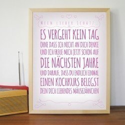 Romantik - Personalisierbares Poster