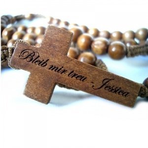 Rosenkranz Kette mit Gravur