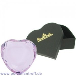 Rosenthal Crystal Hearts Glas Herz lila 