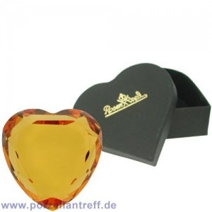 Rosenthal Hearts Glas Herz bernstein im 