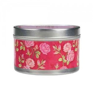 -Roses- Candle Tin, Greenleaf
