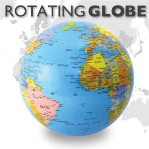 Rotierender Globus