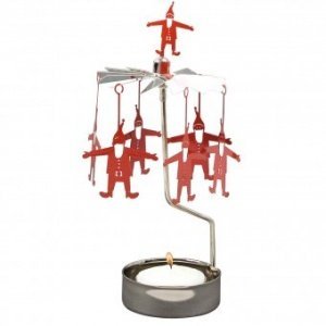 Rotierender Teelichthalter Santa