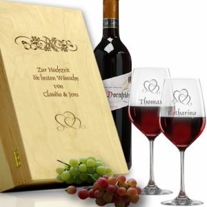 Rotwein Geschenkset *Hochzeit*