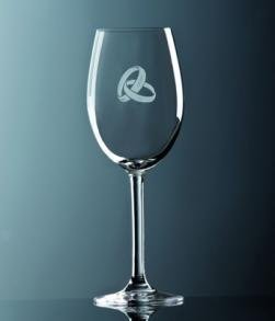 Rotwein Glas ""Ringe""