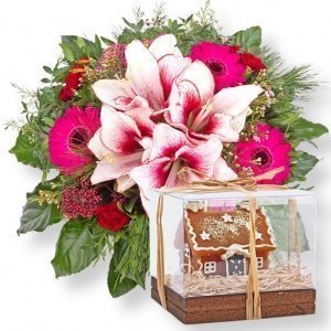 Roxanne und Kerze Lebkuchenhaus