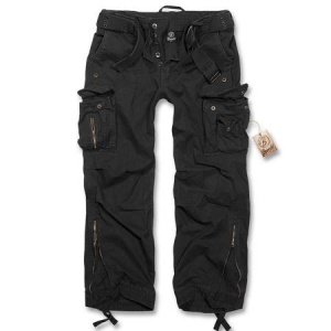 Royal Vintage Trouser Cargo Hose schwarz
