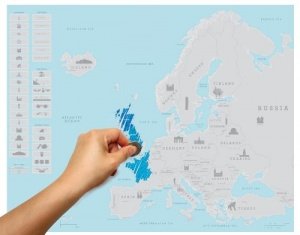 Rubbel Europakarte Scratch Map