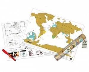Rubbel-Weltkarte Scratch Map - Travel Ed