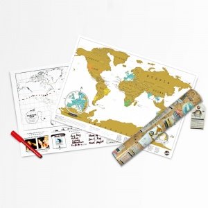 Rubbel Weltkarte im Reiseformat