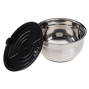 Rühr - Schüssel aus Edelstahl mit Vakuum