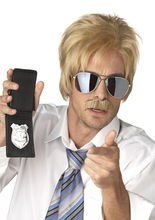 Sabotage Detektiv Perücke plus Schnauzba