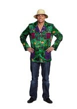 Safari Hawaii Hemd grün-lila-orange