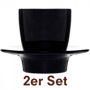 Sagaform LOOP Espressotasse Schwarz