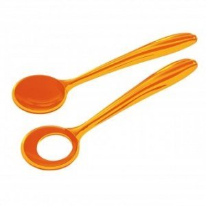 Salatbesteck Aqua orange