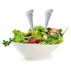 Salatbesteck Jumpin Jacks weiß