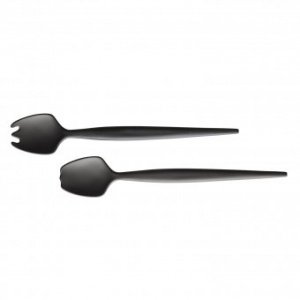 Salatbesteck Scala solid schwarz