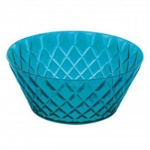 Salatschale Crystal L transparent lagune