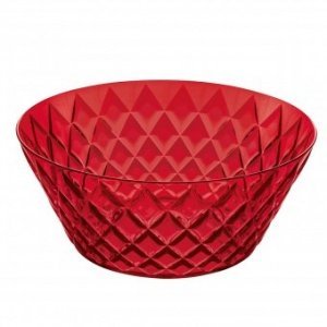 Salatschale Crystal L transparent rot