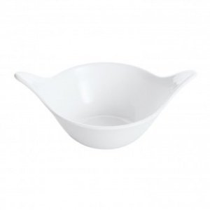 Salatschale Leaf solid weiß