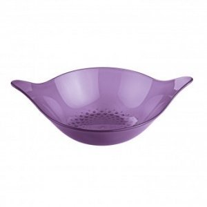 Salatschale Leaf transparent pflaume