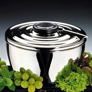 Salatschleuder ´Deluxe´ aus Edelstahl