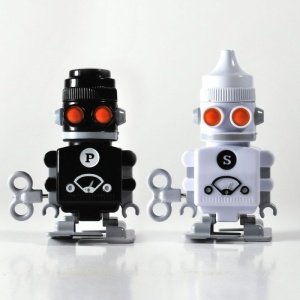 Salz & Pfeffer Aufzieh-Roboter
