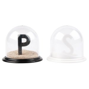 Salz und Pfeffer Schneekugeln