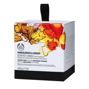 Sandalwood & Ginger Scented Candle