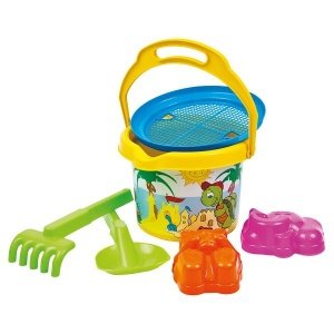 Sandkasten Sommer Set mit Eimer und Tric