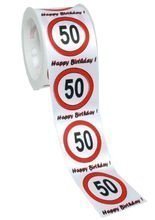 Satin-Geschenkband 50. Geburtstag, 3m