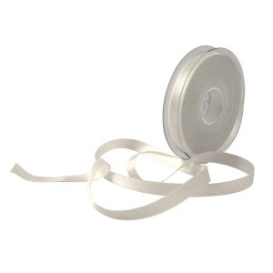 Satinband Premium, 10 mm, 25 m, creme