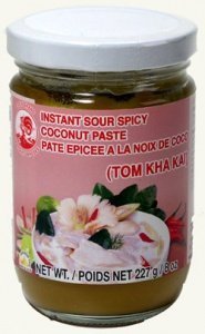 Saure Gewürzpaste mit Kokosnuss (Tom Ka 