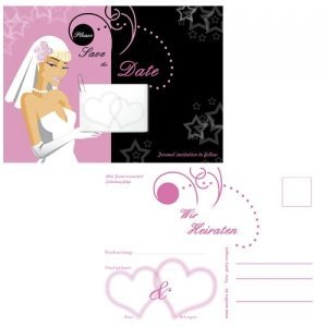 Save the Date - Karte Braut