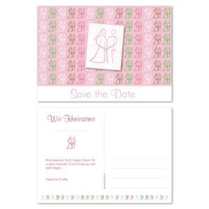 Save the Date - Karte Brautpaar