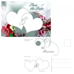 Save the Date - Karte Herz