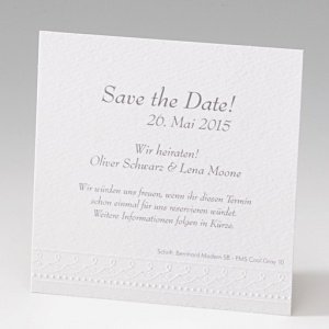 Save-the-Date/Dankeskarte Marie