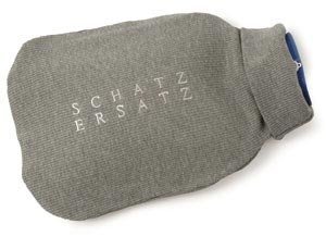 SCHATZERSATZ Wärmflaschen-Hülle GRAU