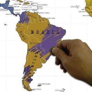 SCRATCH MAP Rubbel-Weltkarte