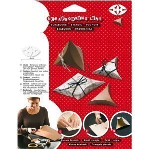 Schablone Dreikantschachtel