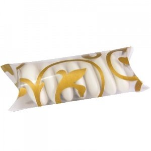 Schachtel Ornament, gold, 6 St.