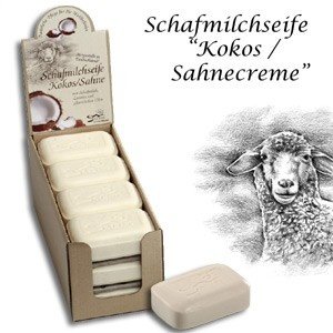 Schafmilch-Seife Kokos / Sahne-Creme, 10