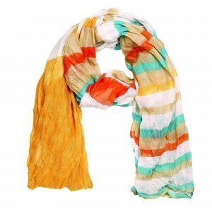 Schal blockringel orange