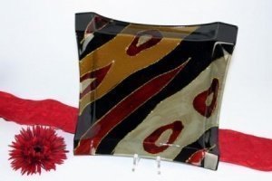 Schale ""Afrika"" eckig