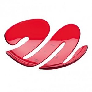 Schale Eve transparent rot