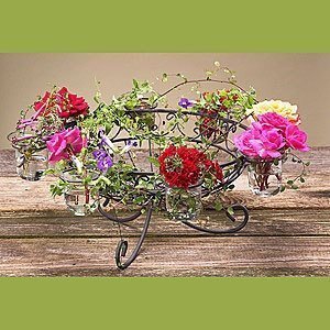 Schale -Kula-, antik-braun, Eisen mit Gl