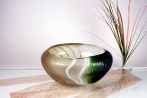 Schale grün/beige Ø26cm